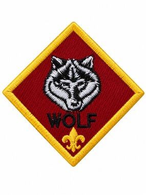 Vintage Boy Scouts Wolf Embroidered Patch